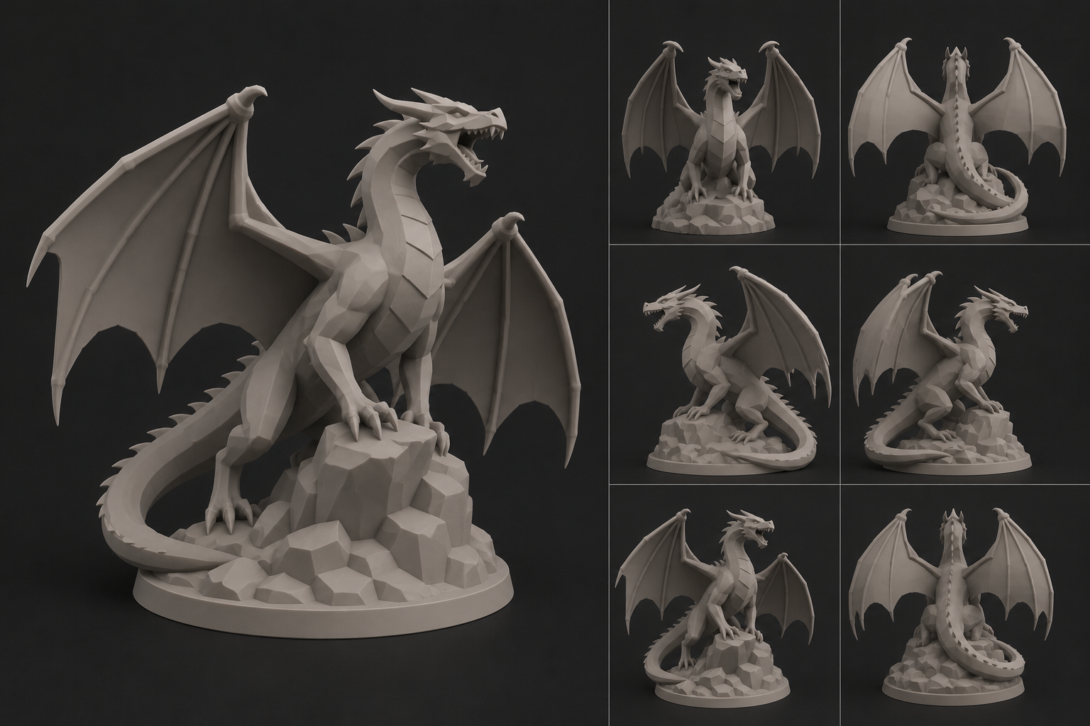 Dragão criado pela Metamorphic 3D